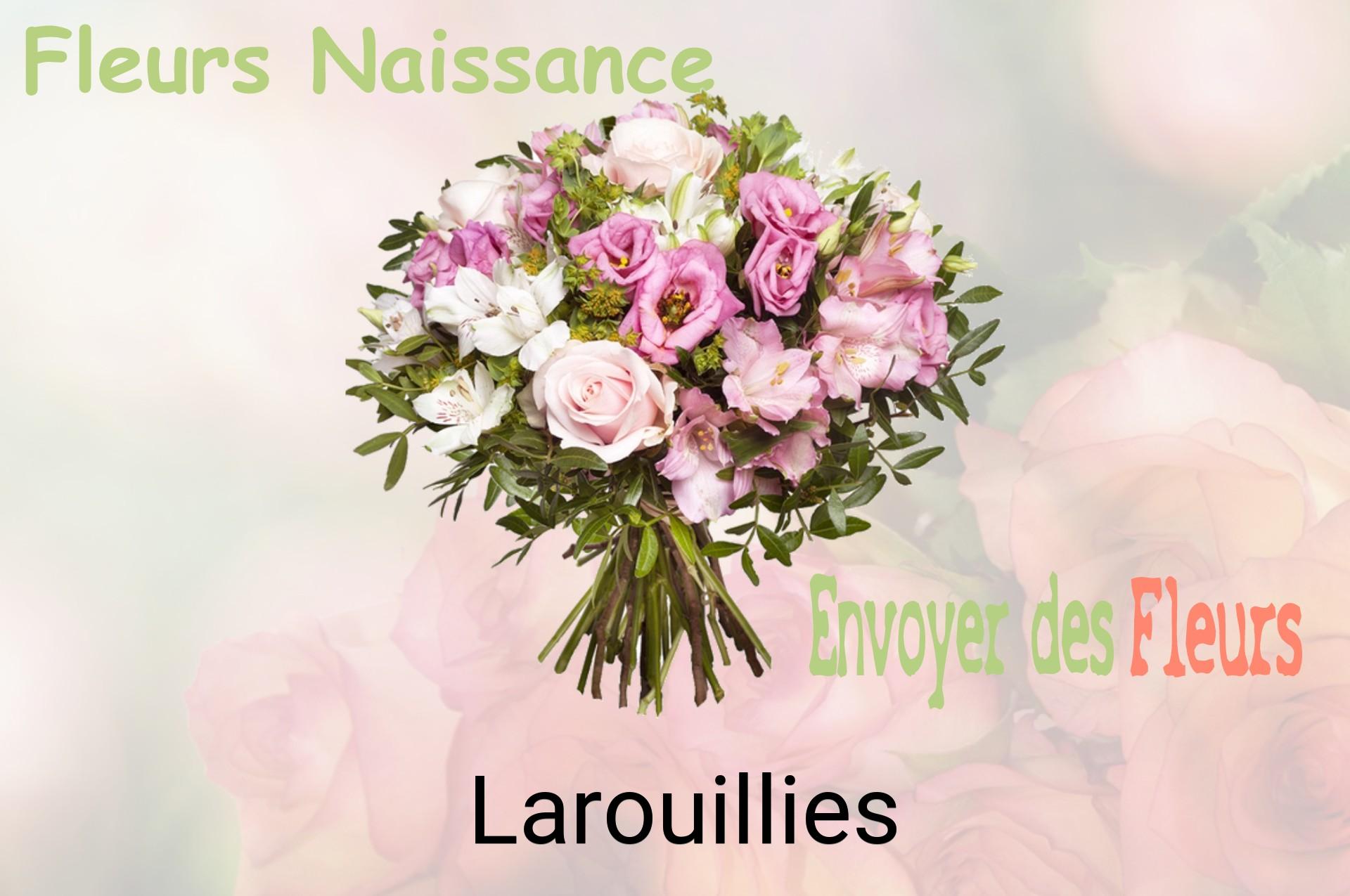 Bouquet de fleurs de naissance livré à Larouillies